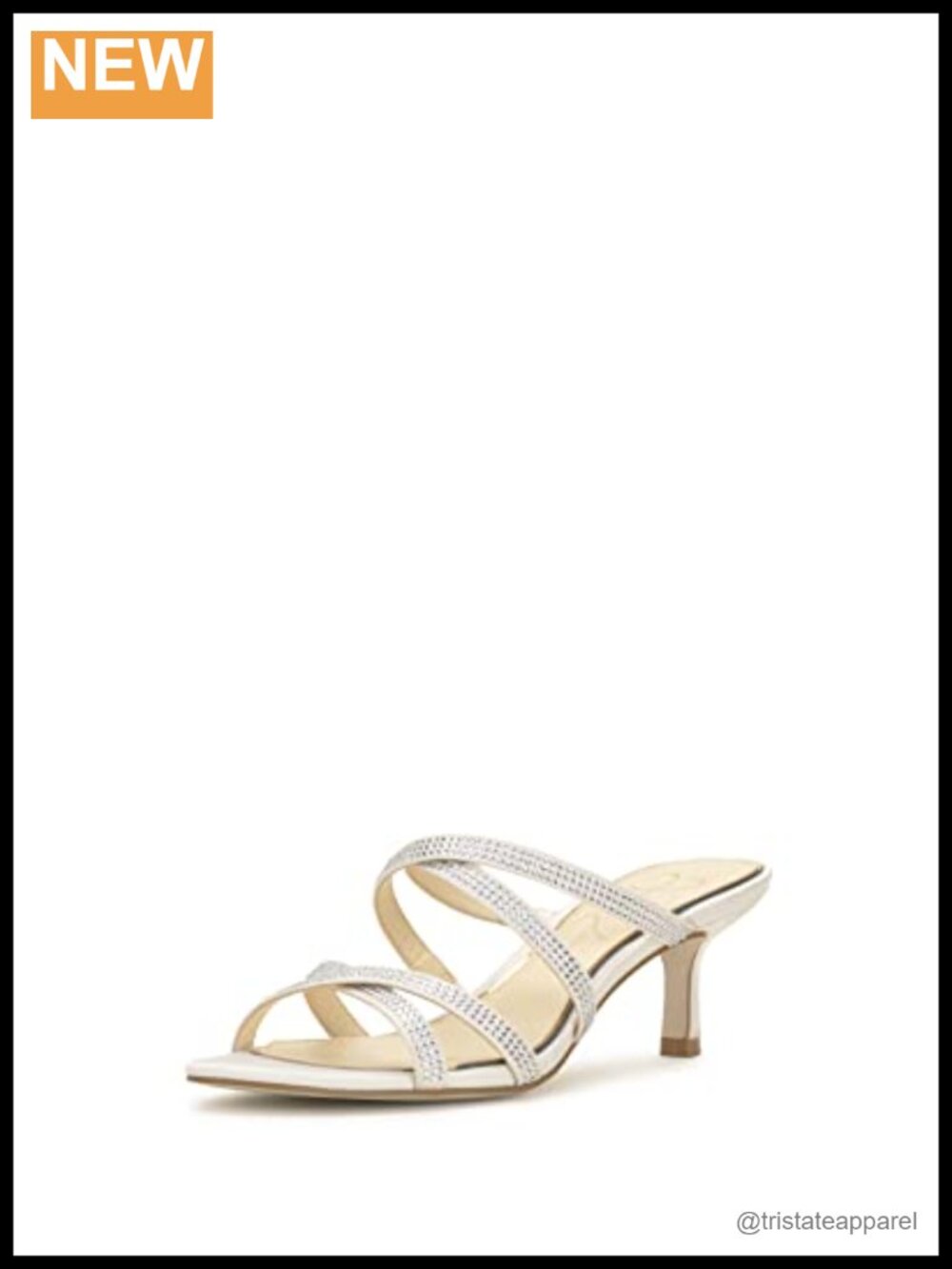 Jessica Simpson Chanter-B Satin Kitten Heel Ankle Strap Sandals